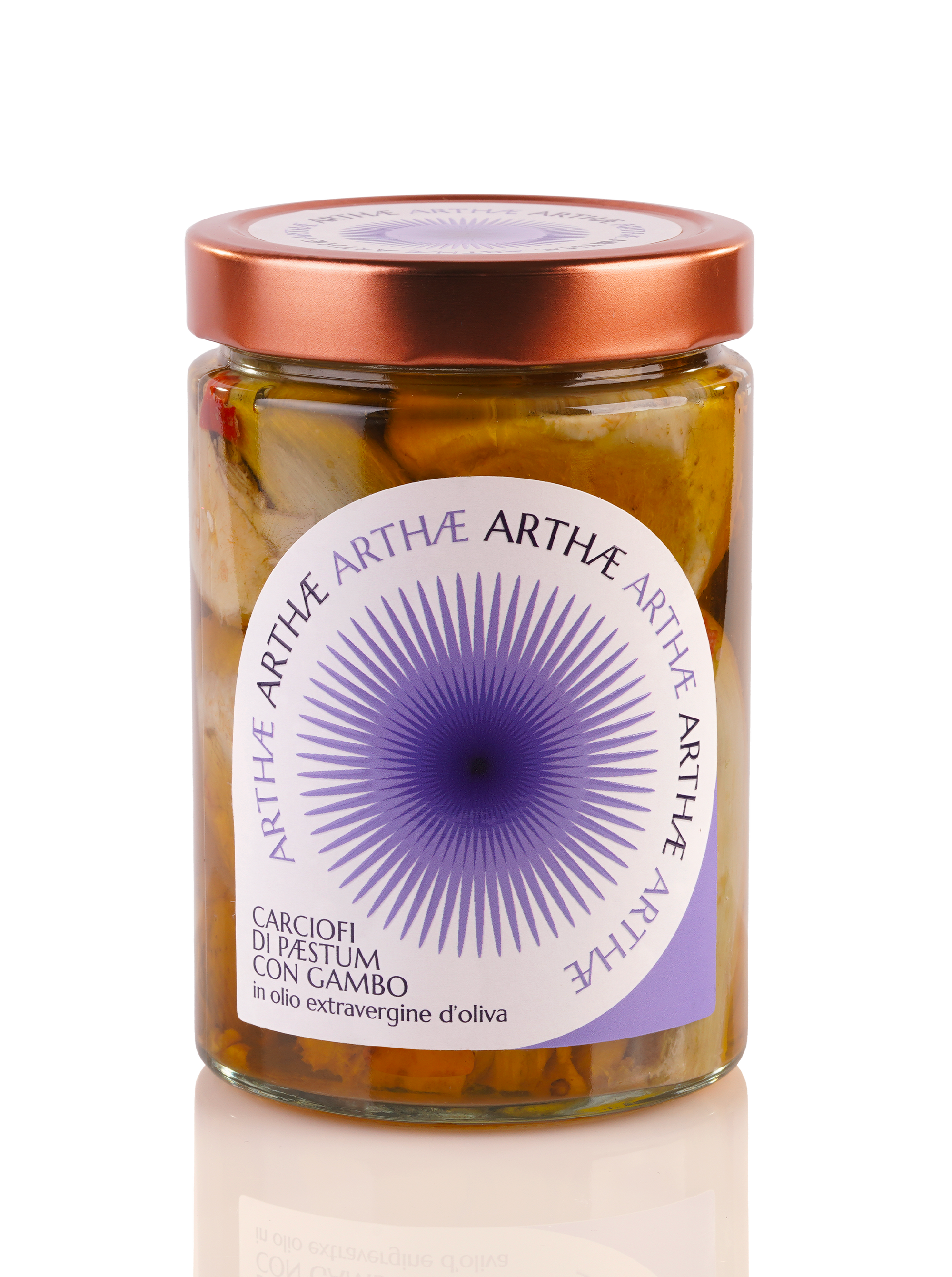 Carciofi con gambo in olio extravergine di oliva